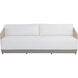 Allariz Greige / Stinson White Outdoor Sofa